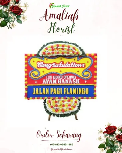Bunga Papan Congratulation di Maspion Industrial Estate Manyar